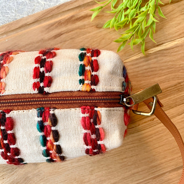 Handwoven Shades of Forest Sling Bag