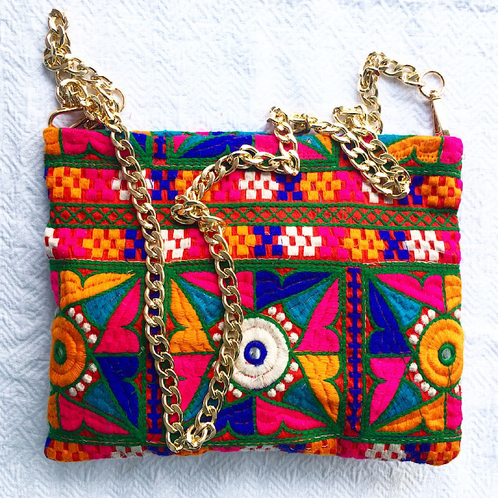 Embroidered Bohemian Sling Bag