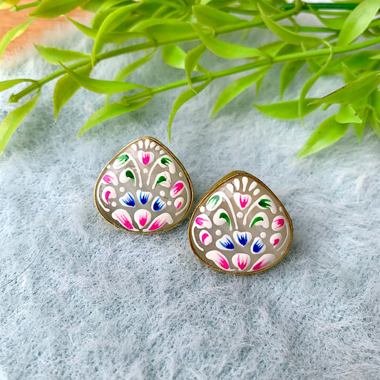 Hand Painted Stud Earrings